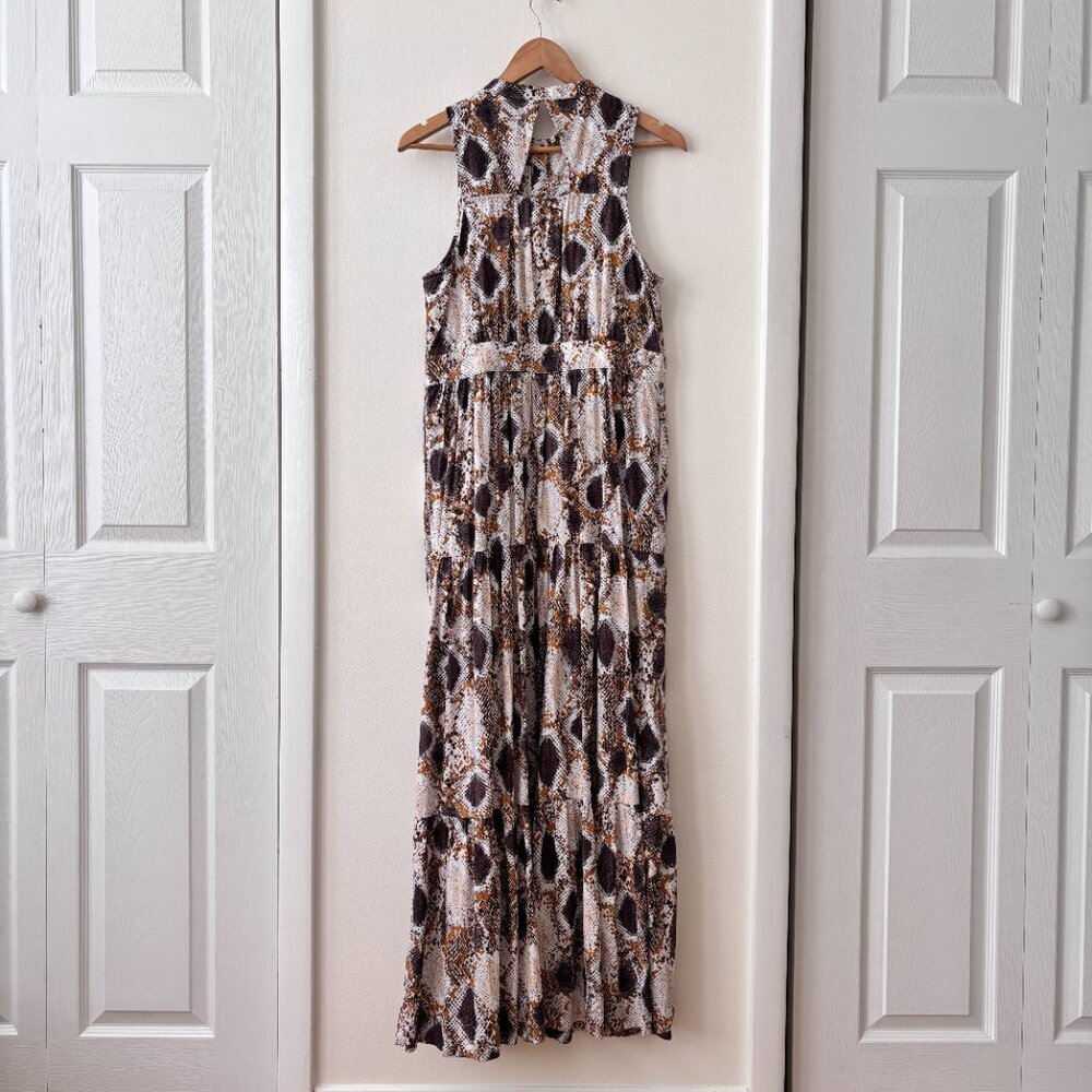 Anthropologie Maeve Snake Printed Maxi Dress - Picture 7 of 9